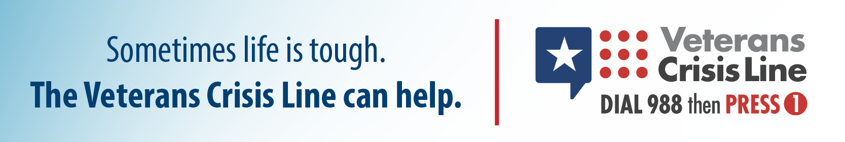 Veterans Crisis Line Info and Web Link